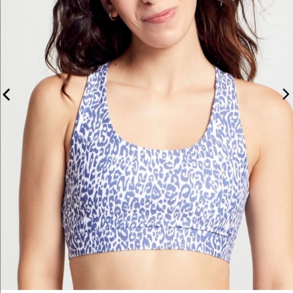 Soul by SoulCycle Leopard Ombre Keyhole Sports Bra